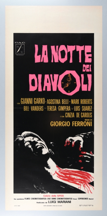La notte dei diavoli / Night of the Devils - Italian Locandina